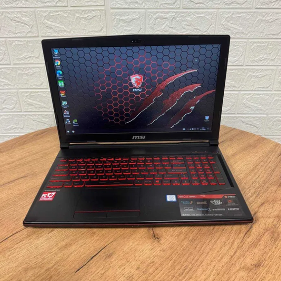 Ноутбук MSI GL63 Leopard 8RC FHD IPS i5 8300H 8GB SSD 128GB HDD 1TB GTX 1050 Б/В