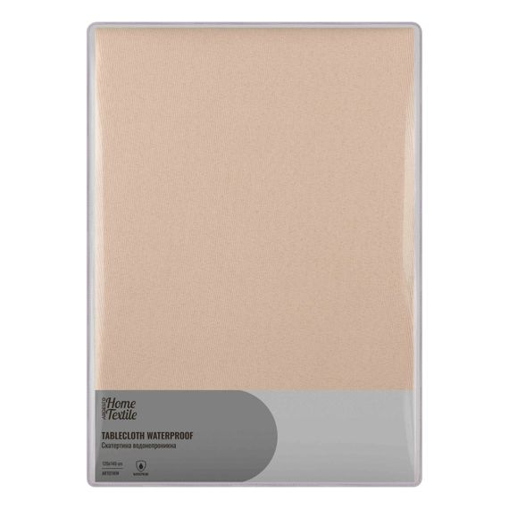 Скатертина Ardesto Waterproof 120х140см, 100% поліестер, айворі (ART07WW)