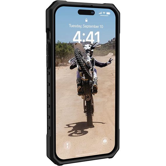 Ударостійкий чохол UAG Pathfinder with MagSafe для Apple iPhone 15 Pro Max (6.7") TPU+PC, Чорний | Зображення 1