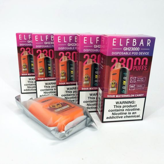 ELF BAR GH 23000 5%. Кислые Арбузные Конфеты (Sour Watermelon Candy) | Зображення 6