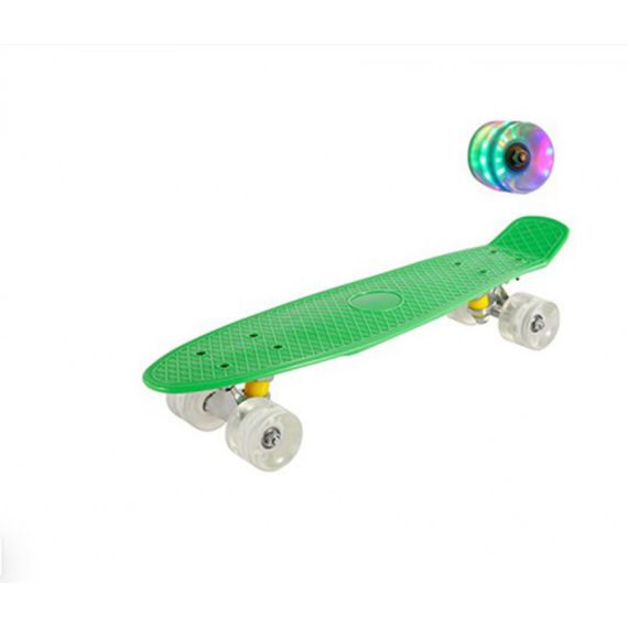 Пенні борд Penny board Дитяча скейт дошка з підсвіткою колес Fish Skateboards | Зображення 2