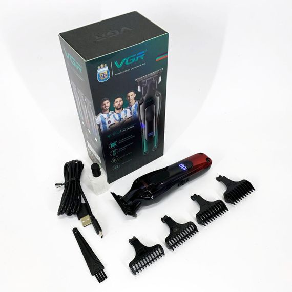 Беспроводные машинки для стрижки легкие VGR V-998, Машинка для стрижки волос с регулируемой длиной PR-75 | Зображення 2