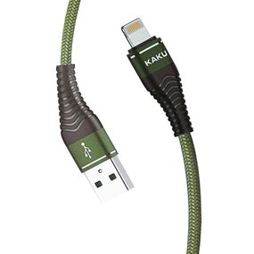 USB кабель Kaku KSC-098 USB - Lightning 1.2m / 2.8A - Green