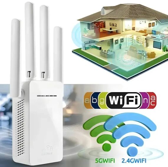 Wi-Fi рептер WR09WIFI, усилитель беспроводного сигнала, режим Repeater/AP, расширение зоны покрытия Wi-Fi | Зображення 1