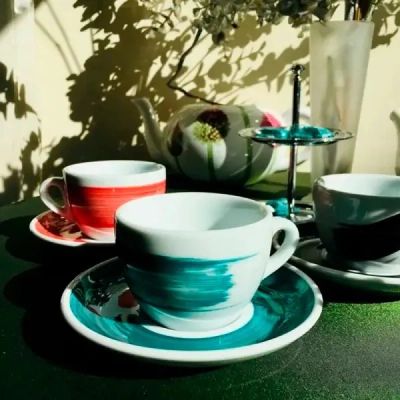 Чашка Ancap cappuccino 180 мл, серія Verona Millecolori Green (35119) | Зображення 1