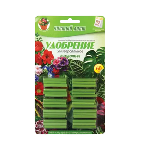 Добриво універсальне 1гр*60шт (палички) Квітофор Чистий лист МЕГА МІКС