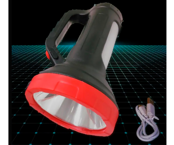 Ліхтар пошуковий (прожектор) XPRo Rechargeable Search Light Portable Highlight 50W із USB зарядкою чорний (Rechargeable_Search_411) | Зображення 2