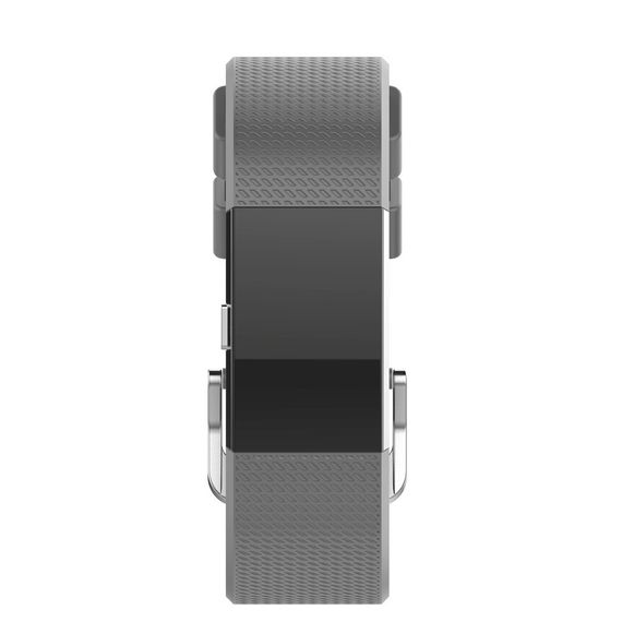 Силіконовий ремінець для фітнес браслета Fitbit Charge 2 - Grey L | Зображення 1