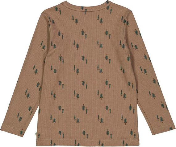 Дитячий лонгслів для хлопчика Green Cotton 62 см Кавовий (25111257) | Зображення 1