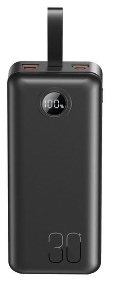 Батарея універсальна XO 30000mAh, PD/20W, QC/22.5W, with light, black (PR240_Black) | Зображення 2