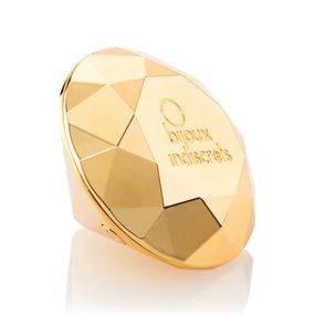 Вибромассажер бриллиант Bijoux Indiscrets - Twenty One Black, стильный аксессуар для дамской сумочки, Золотистый