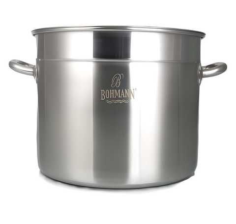Кастрюля с крышкой Bohmann BH-4626-39 39 л 26 см серебристая