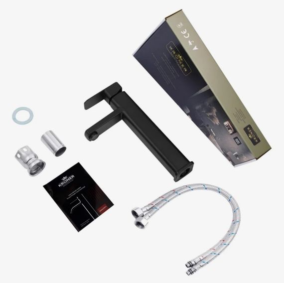 Змішувач для раковини Kroner KRP Edelstahl Kubus - SCH010-3 (CV031191) | Зображення 2