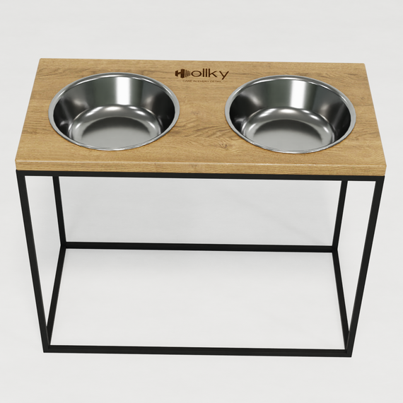 Миски на подставке для больших собак Hollky Base XL40 (2 × 1,8 л) BXL40-522640-BLNT | Зображення 6