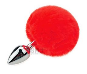 Анальная пробка с хвостом SKN-Z33 Red ( размер XS ) sexstyle