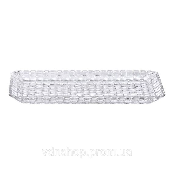 Блюдо для закусок стеклянное 25*12,5*1,5 см прямоугольное HP-YH-33 | Зображення 2