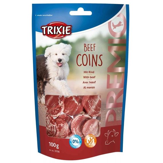 Лакомство для собак с говядиной Trixie Premio Beef Coins, 100 гр