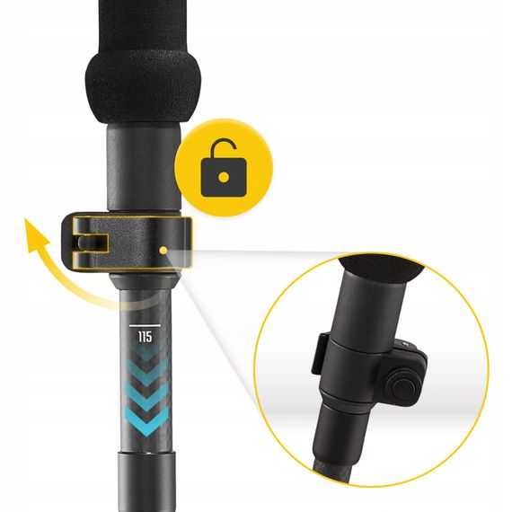 Трекінгові палиці Mountain Goat Active 38-130 см Black (P-5905973404679) | Зображення 9