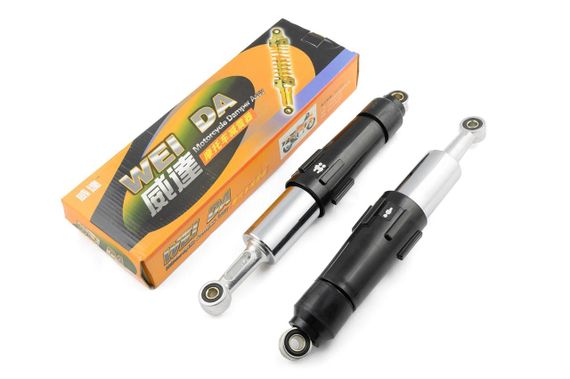 Амортизаторы   (пара) Delta   340mm, с переключателем 1-2 чел.   (черные)   NDT