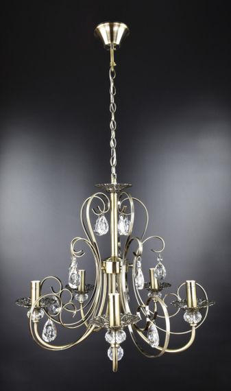 Люстра свічка 26018 Бронза 60-100х50х50 см.