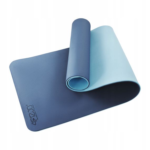 Килимок (мат) спортивний 4FIZJO TPE 180 x 60 x 0.6 см для йоги та фітнесу Blue/Sky Blue (P-5907739310132) | Зображення 4