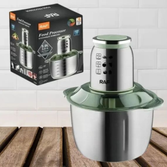 Блендер-измельчитель с металлической колбой на 5л RAF R.7014 1000W | Зображення 2