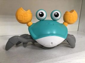 Интерактивная игрушка Краб со звуковыми, и детектором помех 23х14 см (BG)