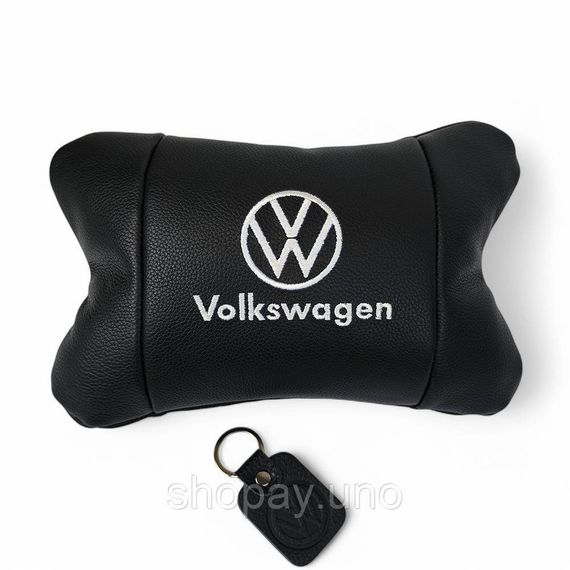 Кожаная подушка на подголовник Volkswagen – ортопедическая для авто | Зображення 4