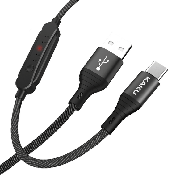 USB кабель Kaku KSC-282 USB - Type-C 1m с таймером - Black