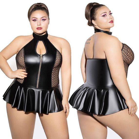 Боди JSY P61158 Black Plus Size sexstyle
