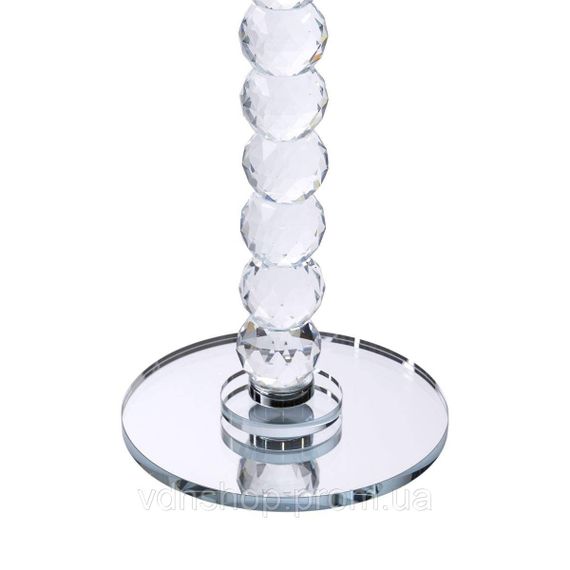 Тортовница стеклянная на ножке 30×32 см см подставка для торта, капкейков прозрачная HP-4-81L | Зображення 3