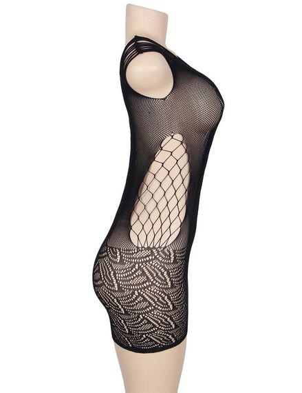 Міні-сукня ажурна Star Night з декоративними переплетеннями, чорний sexstyle | Зображення 2