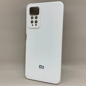 Чохол з логотипом для Xiaomi Redmi Note 11 Pro | Протиударний | Soft Touch | Білий