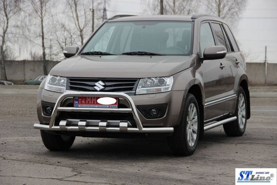 Кенгурятник ST-WT-15 (нерж.) для Suzuki Grand Vitara 2005-2017 гг | Зображення 2