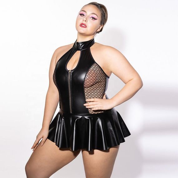 Боді JSY P61158 Black Plus Size | Зображення 5