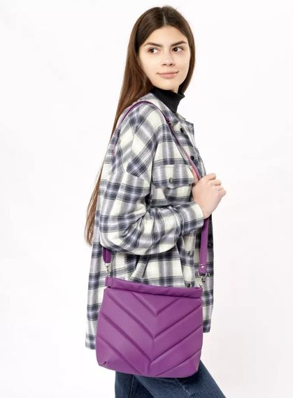 Сумка жіноча Sambag Rose фіолетова 27 х 25 х 5 см (94380018)