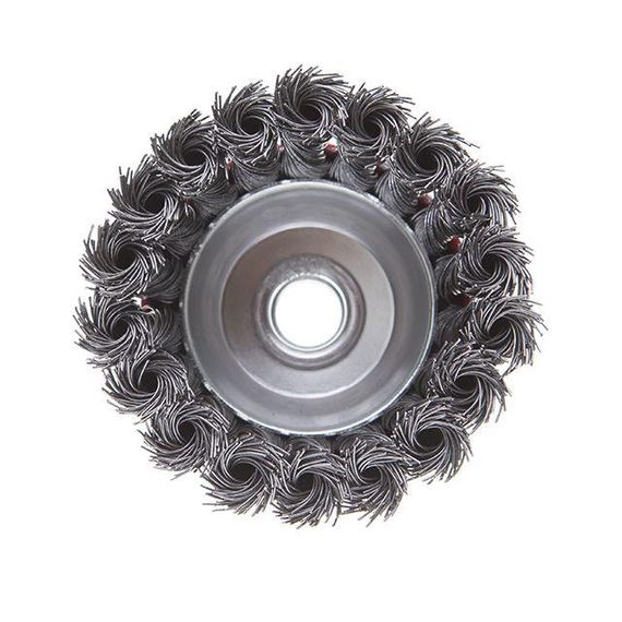 Щітка чашкова 85 мм, для КШМ, М14 (пучки крученого дроту) INTERTOOL BT-2085 | Зображення 1