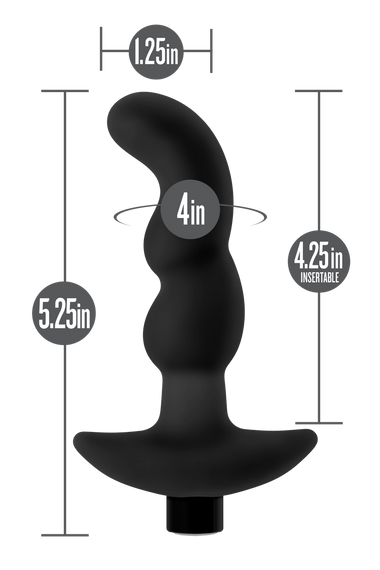 Масажер простати Blush Anal Adventures Platinum Silicone Vibrating Sex Aura | Зображення 5