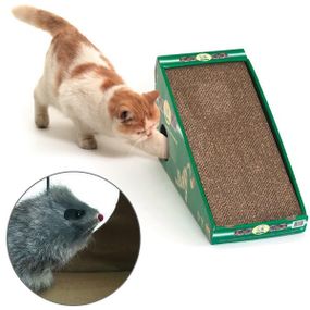 Похила кігтеточка з іграшкою Flamingo Scratching Board, 50 см х 21 см х 32 см