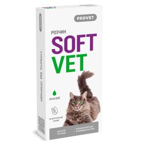 Фітокомплекс для профілактики сечокам'яної хвороби у котів Provet Softvet, 20 мл