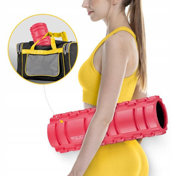 Масажний ролик 4FIZJO 33 x 14 см (валик, роллер) Pink (P-5907739310088) | Зображення 6