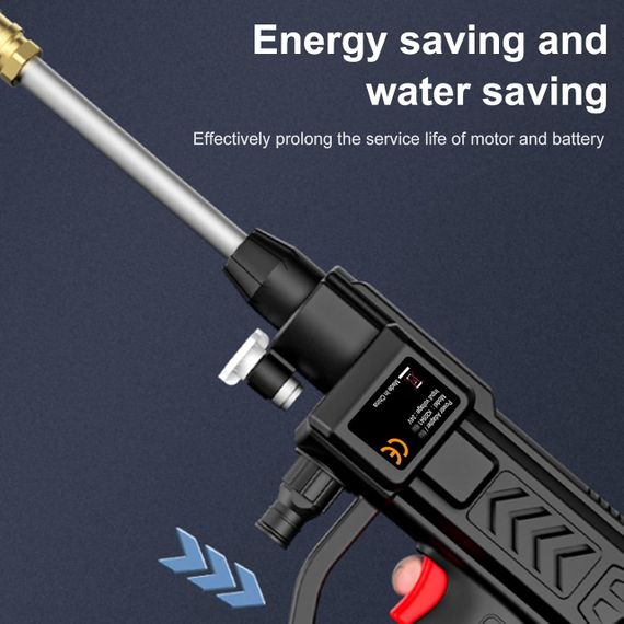 Бездротова мийна машина Mulcort 60Bar мийна машина високої потужності 300 Вт з акумуляторною батареєю. | Зображення 4