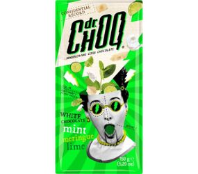 Шоколад бельгійський молочний Dr ChoQ Mint Lime 150 г