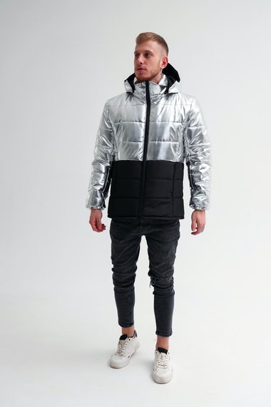 Куртка asos Блиск чорно-сріблястий S | Зображення 1