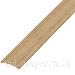 Пороговая планка разных цветов 50*3 мм полукруглая ламинированная 180, бук
