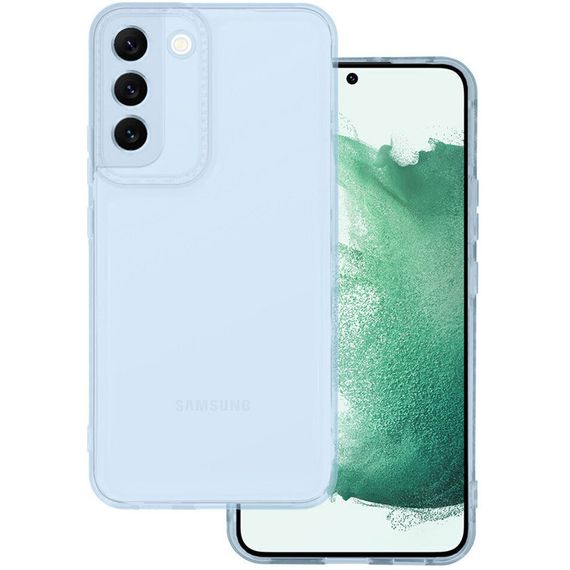 Чохол TPU Starfall Clear для Samsung Galaxy S22+ Блакитний | Зображення 1