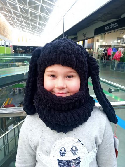 Шапка-балаклава чорна