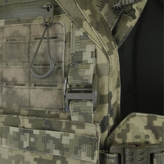 Плитоноска CEN.2 Cordura1000D NIR піксель + напашник з балістичним пакетом 1 класу та захист попереку 1 класу | Зображення 4