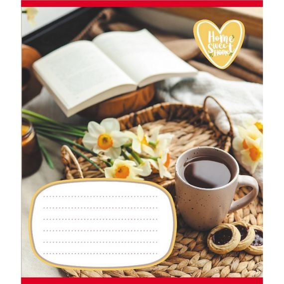 Зошит учнівський "Домашній затишок" 018-540253L-4 в лінію, 18 аркушів