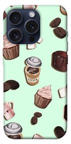 Чохол з картинкою Coffee and sweets для Apple iPhone 15 Pro (6.1")